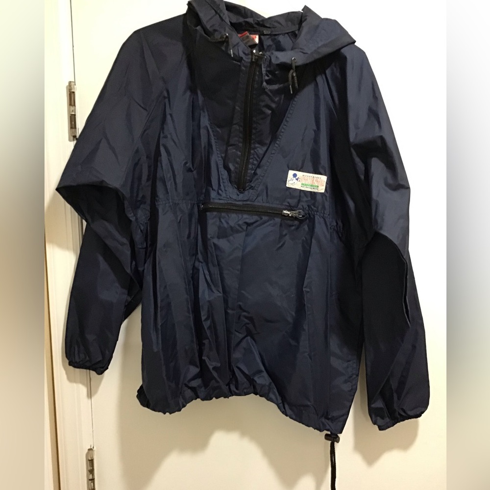 Authentic Mickey Mouse Windbreaker Jacket in Navy Blue in XXL